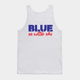 Blue No Matter Who Tank Top